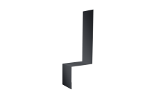 Планка примыкание боковое фальц Grand Line 0,5 PurLite Matt RAL 7024 мокрый асфальт (2м)