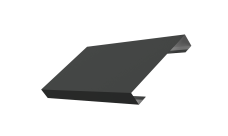 Ламель лицевая 125 забора жалюзи Texas 0,5 Satin с пленкой RAL 7016 антрацитово-серый
